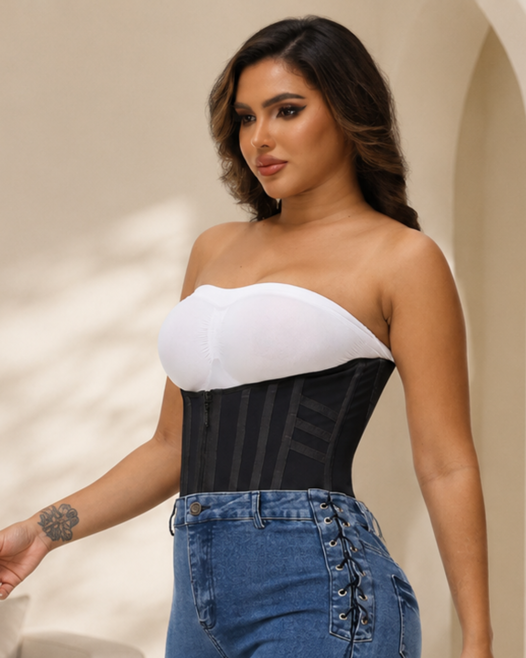 Cinta Modeladora de Cintura de Dupla Compressão