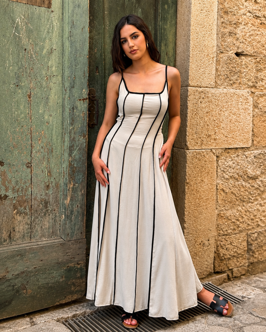 Vestido Comprido com Alças Finas