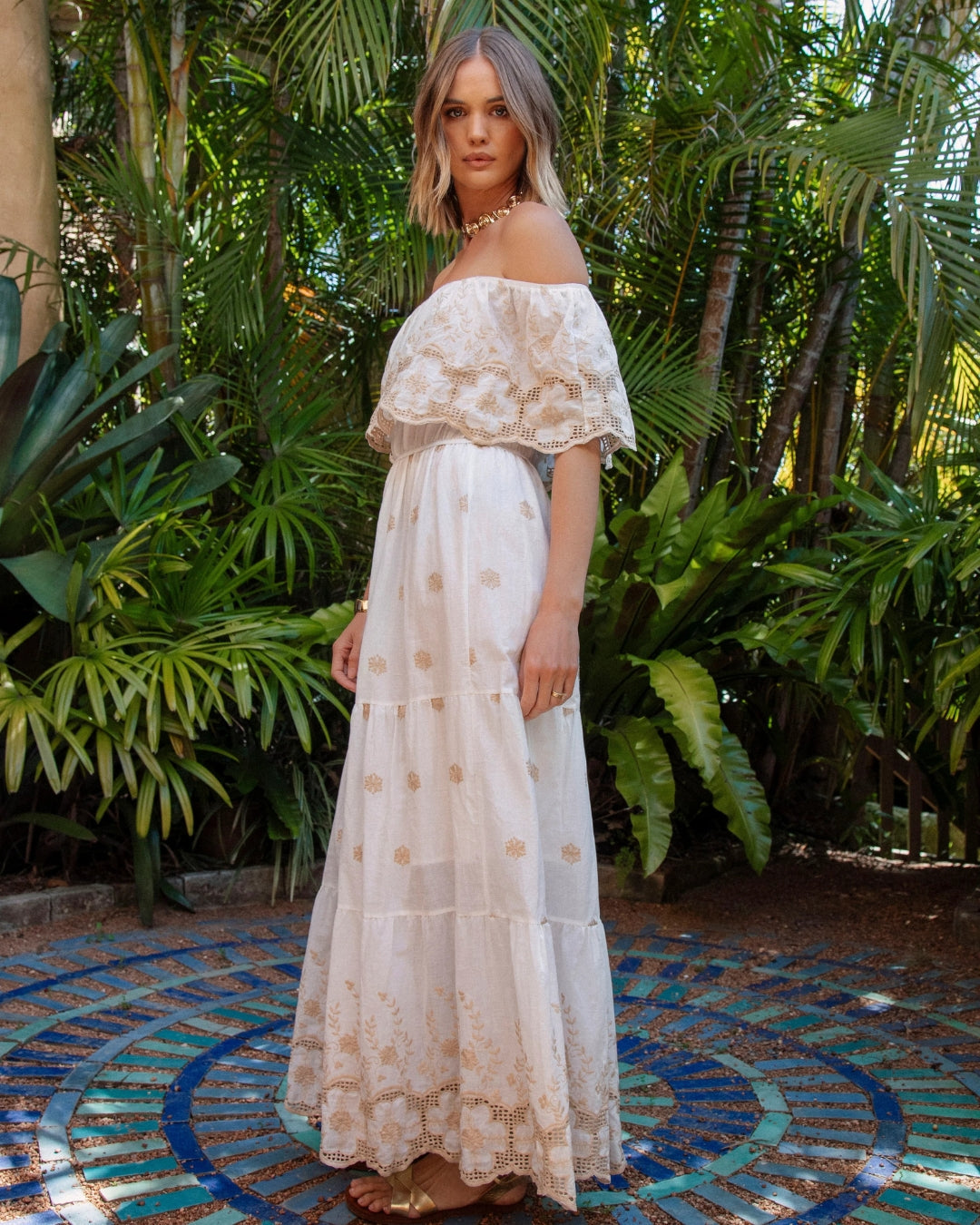 Vestido Festiva Roma White
