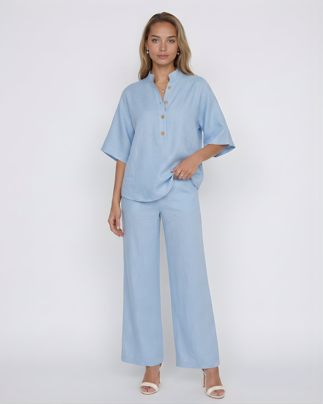 Conjunto de linho duas peças