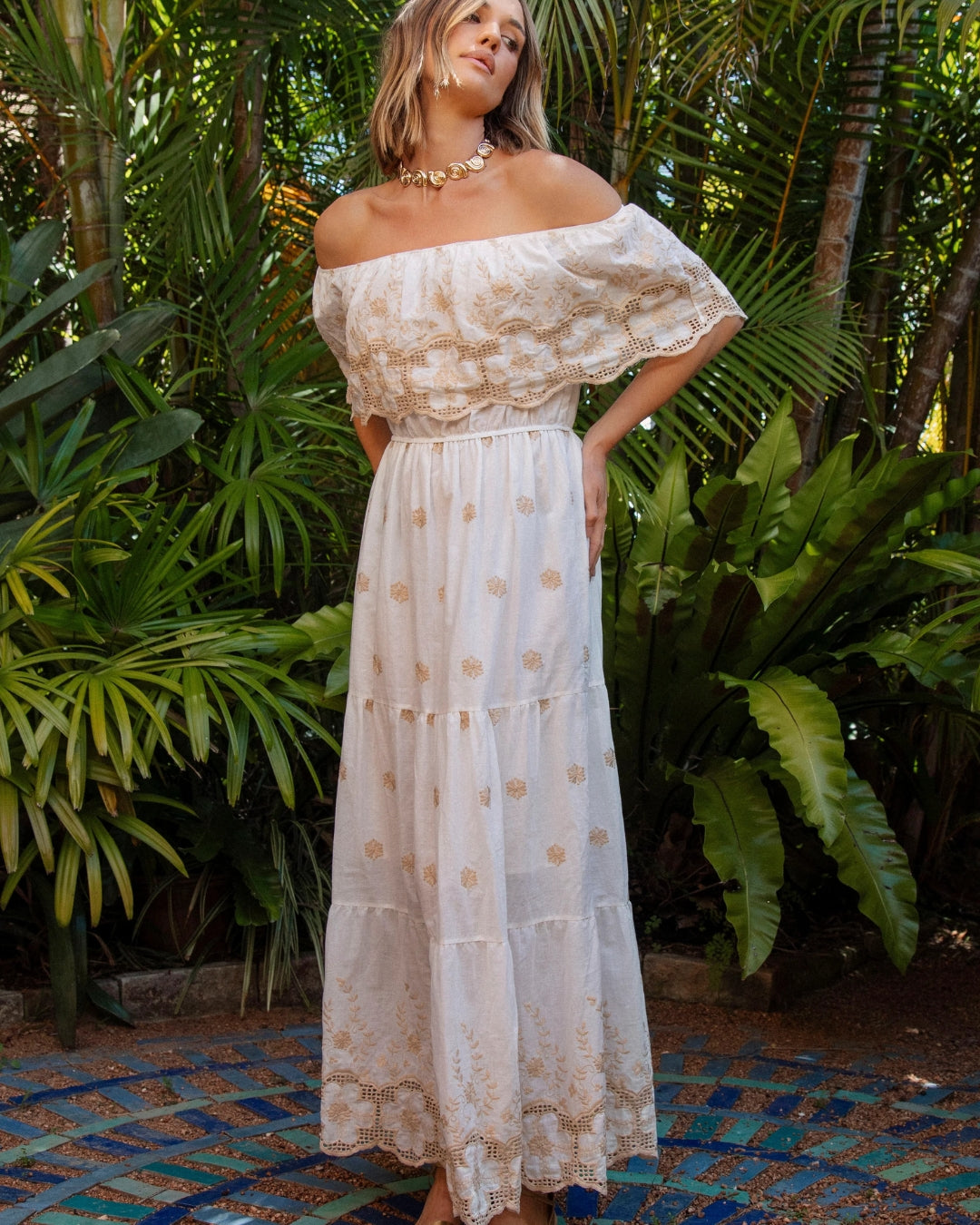 Vestido Festiva Roma White