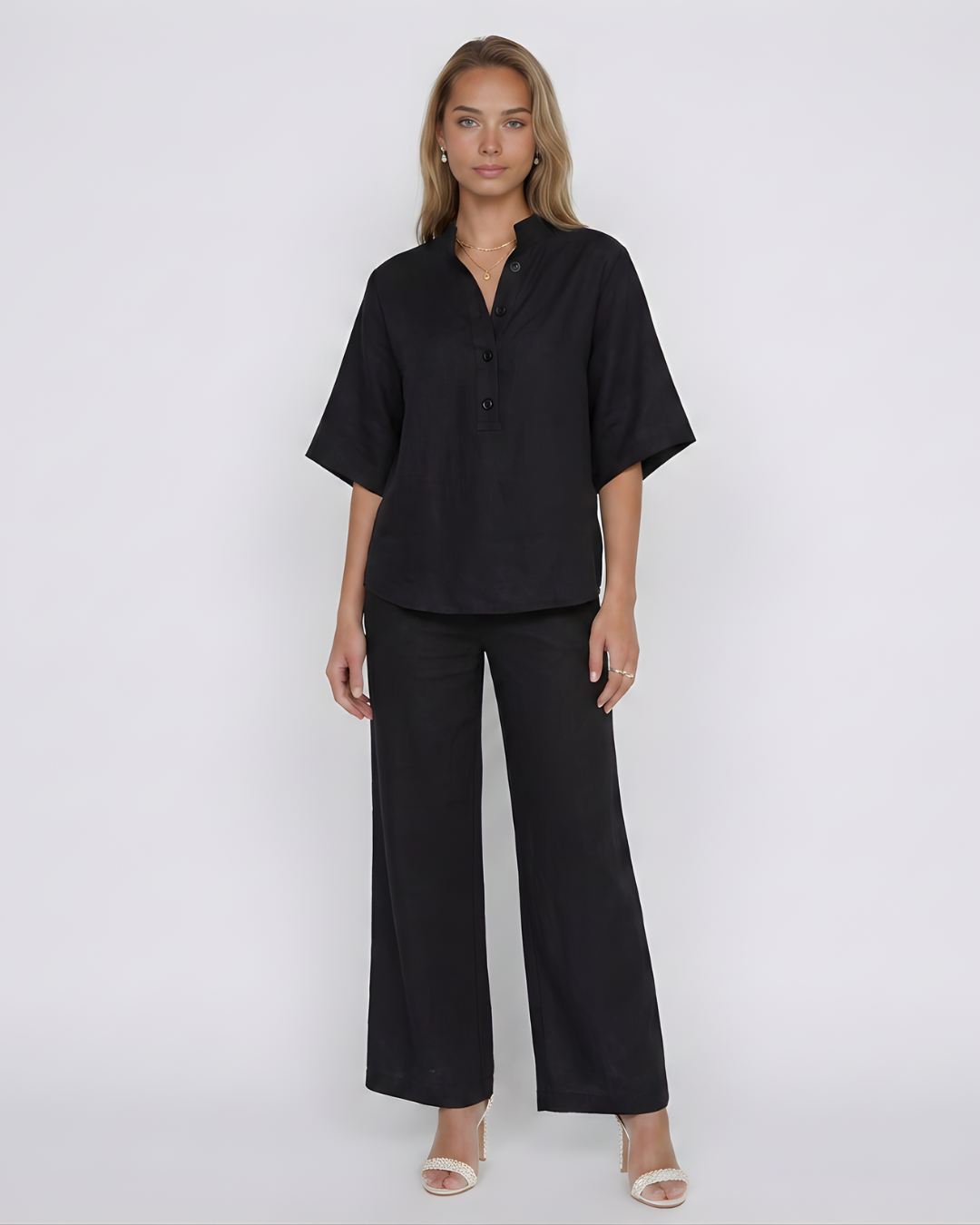 Conjunto de linho duas peças