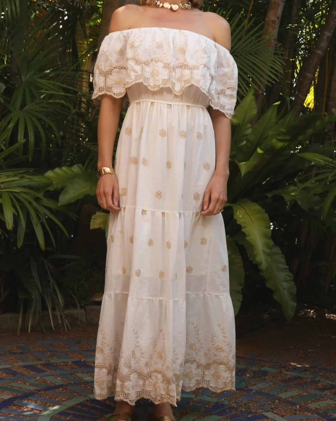 Vestido Festiva Roma White