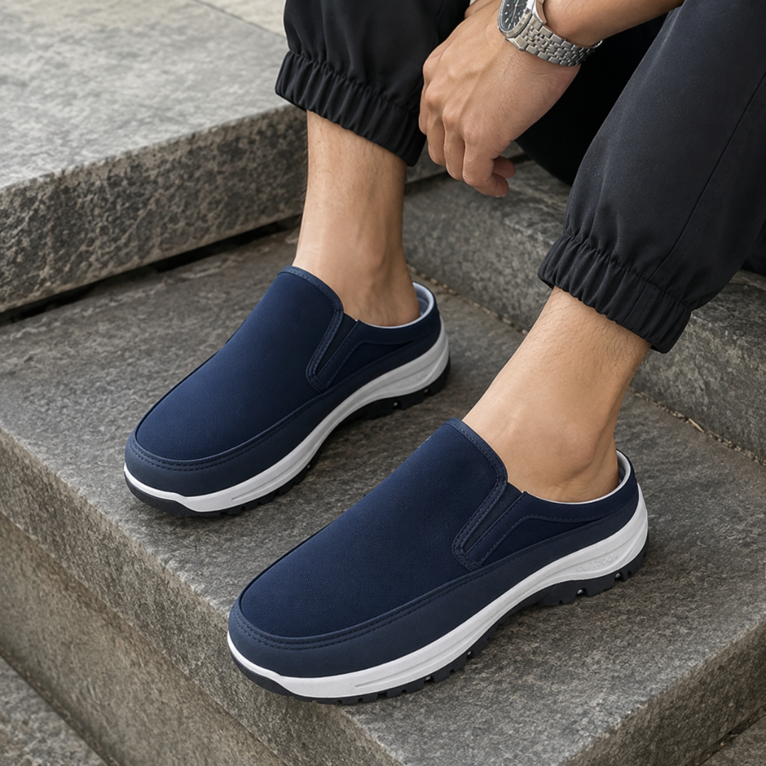 Mocassins desportivos com sola antiderrapante