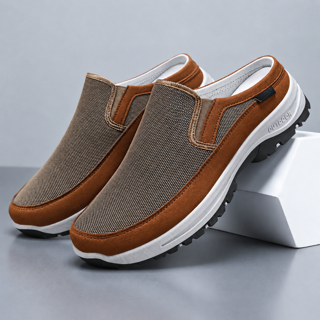 Mocassins desportivos com sola antiderrapante