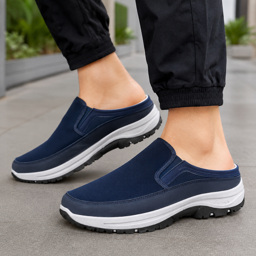 Mocassins desportivos com sola antiderrapante