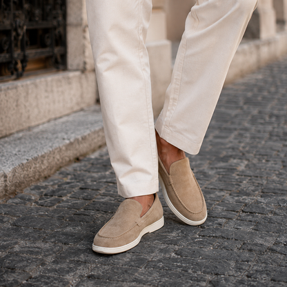 Mocassins casuais para homem com acabamento macio