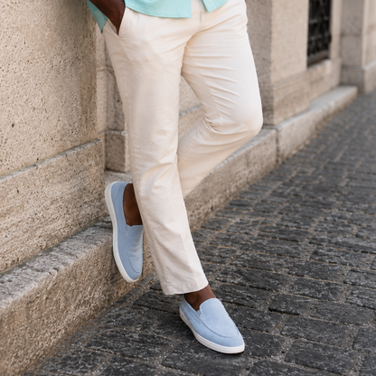 Mocassins casuais para homem com acabamento macio